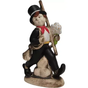 Vánoční dekorace Kominík 20 x 12 vánoční dekorace keramika