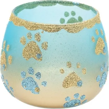 Svícen Morko Kalíšek s packami na čajovou svíčku – tyrkys