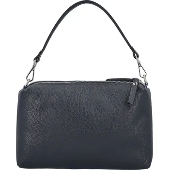 Trendy dámská kožená kabelka na rameno Annisa, tmavě modrá
