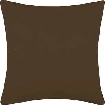 Povlak na dekorativní polštářek DARRÉ Bavlněný povlak na polštář Jednobarevný perkálový - tmavě hnědý 2 Velikost: 40 x 40