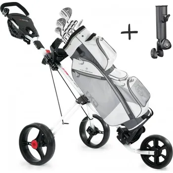 Začátečnický kompletní golfový set dámský + vozík Masters