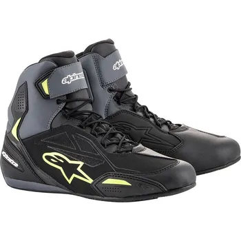 Moto oblečení Boty na motorku Alpinestars Faster-3 Drystar black/grey/fluo vel. 42