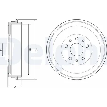 Brzdový buben Brzdový buben DELPHI BF767