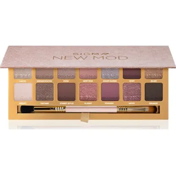 Oční stíny Sigma Beauty New Mod Eyeshadow Palette paleta očních stínů s aplikátorem 208.2 g