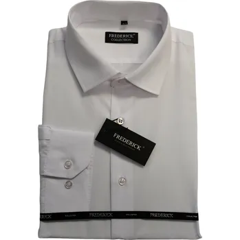 Pánská košile Pánská košile s dlouhým rukávem - střih REGULAR - vzor SV02 - bílá barva - 39