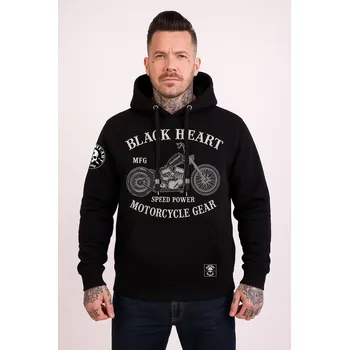 Pánská mikina Mikina BLACK HEART CHOPPER Barva: Černá, Velikost: 3Xl