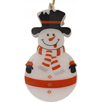 Vánoční dekorace Vánoční ozdoba sněhulák, vánoční dekorace s podsvícením