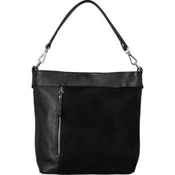 Kabelka Trendy dámská kožená kabelka na rameno Alyssa, černá