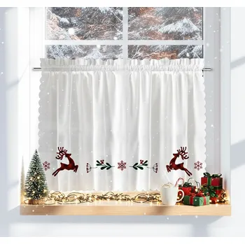 Záclona My Best Home DEER bílá 60x100 cm