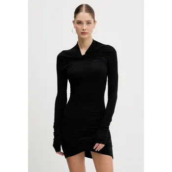 Dámské šaty Šaty s přídavkem kašmíru Rick Owens Lilies Kairo LI02E3568.JBWS černá 99X, vel. S