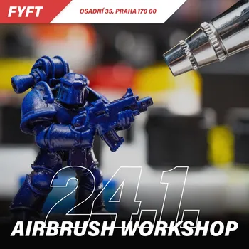 FYFT Airbrush workshop (kurz) 24.1.2026 Varianta: 10-14h