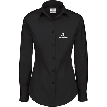 Dámská košile Dámska košeľa CTM, dl. rukáv,čierna, M