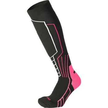 Pánské termo ponožky Mico Medium Weight Warm Control Ski Woman Socks - nero/fucsia fluo 39-40