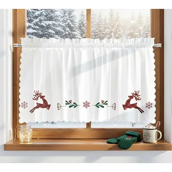 Záclona My Best Home DEER bílá 40x100 cm