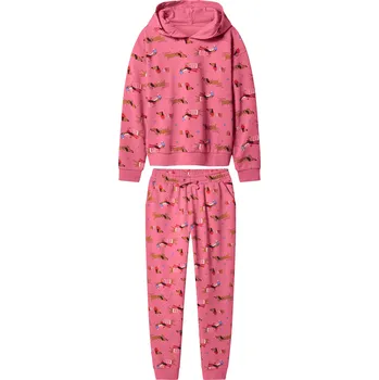esmara® Dívčí vánoční tepláková souprava, 2dílná (růžová, 158/164)