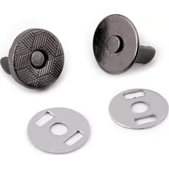 Kabelka Magnetické zapínání na kabelky Ø10 mm Černý nikl (Magnetické zapínání na tašky )