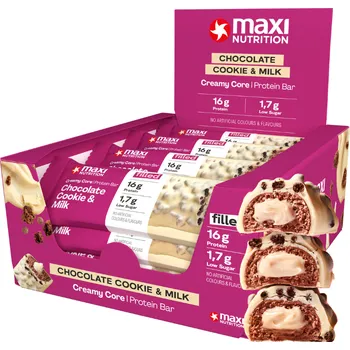 Creamy Core Protein Bar Chocolate Cookie & Milk, 12x45g