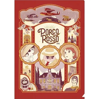 Maison Ghibli Art Déco Clear Folder A4 - Porco Rosso