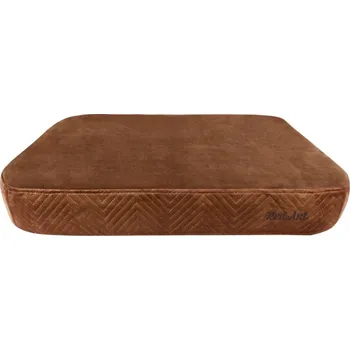 Pelíšek pro psa REDANT ortopedický pelíšek pro psa s paměťovou pěnou ORTHOPEDIC VELVET skořicový Bez pamäťovej peny S