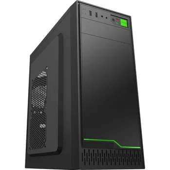 PC skříň EUROCASE MidT ML N6-500B / bez zdroje / 2x USB 3.0 / černá, P001038859500