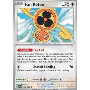 Sběratelská karetní hra Pokémon SCR 118/142 Fan Rotom - Stellar Crown Stav: Near Mint, Verze: NORMAL