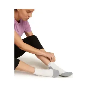 Dámské termo ponožky Icebreaker Wmns Hike+ Light Mini, Ecru Heather/Alloy