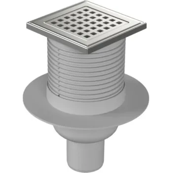 Vpusť podlahová spodní D 50 mm, límec, nerez mřížka GATE, ENPRO