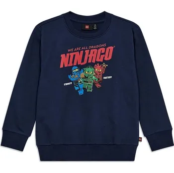 Chlapecká mikina Bavlněná mikina Lego LWSAKU 703 tmavomodrá barva, 11010944 59X, vel. 122