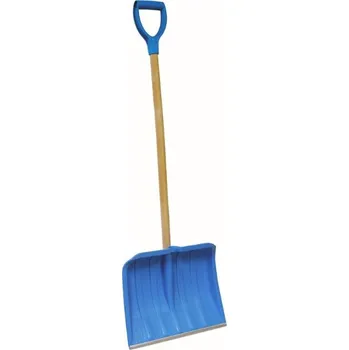 Hrablo na sníh Shrnovač na sníh 41cm plastový MODRÝ s násadou