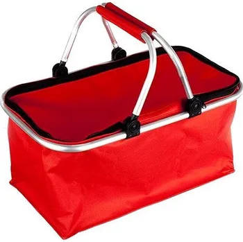 Pikniková deka HAPPY GREEN A08908 Košík kempingový, červený
