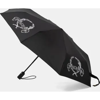 Deštník Deštník Moschino černá barva, 8981 8981.openclose 99X, vel. ONE SIZE