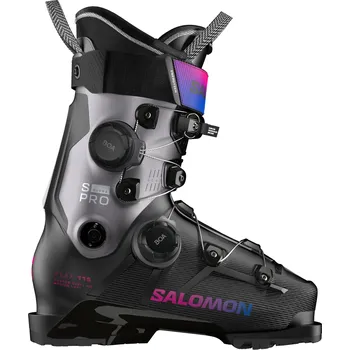 Sjezdové boty Salomon S/Pro Supra Dual BOA 115 W - Black/Beluga Met./Beetroot Purple 23/23.5