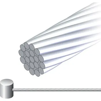 Lanko pro jízdní kolo BWC3004 - 1,6x2000mm, lanko brzdové nerez. uni.MTB