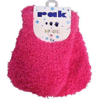 Rukavice BE SNAZZY Zimní rukavičky wellsoft se šňůrkou 0 - 9 měsíců Fuchsie