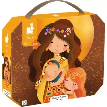 Puzzle Janod Umelecké pre deti v kufríku Klimt 100 ks