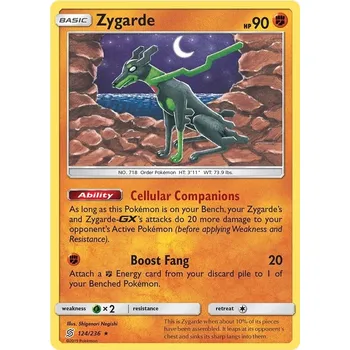 Sběratelská karetní hra Zygarde 124/236 - Unified Minds Typ karty: Reverse Holo