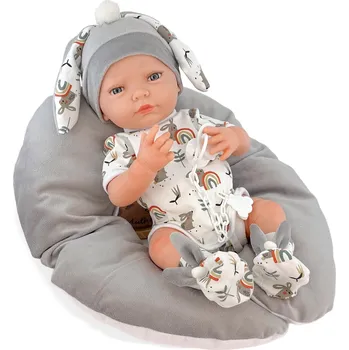 Panenka Berjuan panenka miminko Newborn Special Boutique Doll s příslušenstvím 45cm chlapeček