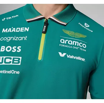 Pánské tričko Aston Martin triko s límečkem (Originální tričko polo doprava zdarma)