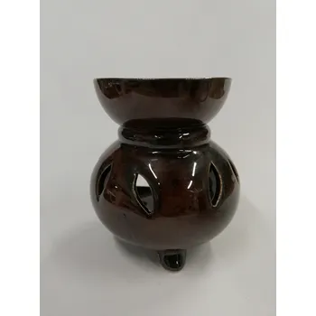 Aroma lampa Aromalampa keramická hnědá - výška 10 cm