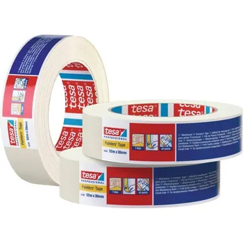 Páska maskovací, odstranitelná do 7 dnů, 50 m x 38 mm, žlutá, 4348 Professional, TESA