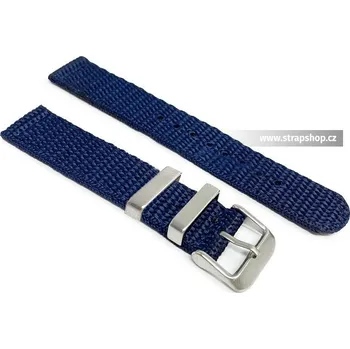 Řemínek na hodinky Řemínek k hodinkám Woven Strap - modrá šíře 22 mm