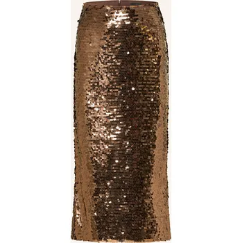 Dámská sukně Oui Dámská Sukně S Flitry, tmavě hnědá, 36