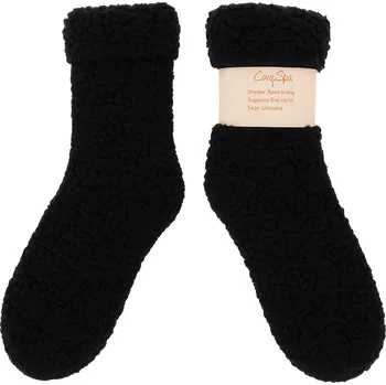 Dámské ponožky xcena Teplé ponožky s protiskluzem černé Velikost: 27-31