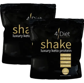 Protein 4Diet Diet Shake Protein Luxury 66 porcí Jogurt s višní, Lesní plody