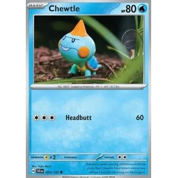 Volný čas Pokémon SCR 043/142 Chewtle - Stellar Crown Stav: Near Mint, Verze: NORMAL