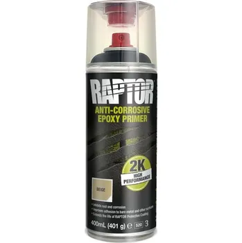 Barva ve spreji U-POL RAPTOR 2K antikor. epoxid. základ, 400ml sprej