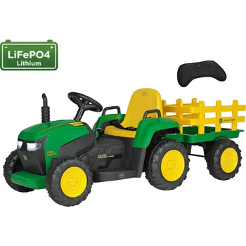 Dětské elektrovozidlo Peg Perego JD Farm Power Lithium 12,8V 3,1Ah 70W (dětský traktor s vlekem s Lithiovou baterií 12,8V 3,1Ah 40Wh)