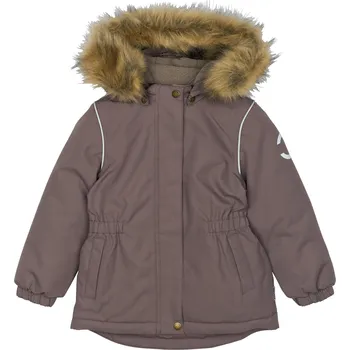 Kojenecká bunda Dětská zimní bunda s umělou kožešinou 11107 Mikk-line - hnědá Sparrow Velikost: 122