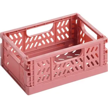 Úložný box APLI Úložný box 6 × 14 × 10,5 cm, PP - korálově růžový