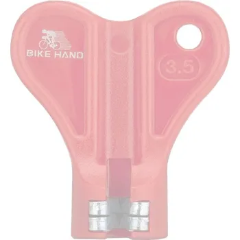 Kľúč na niple BIKE HAND 3,5mm, červený